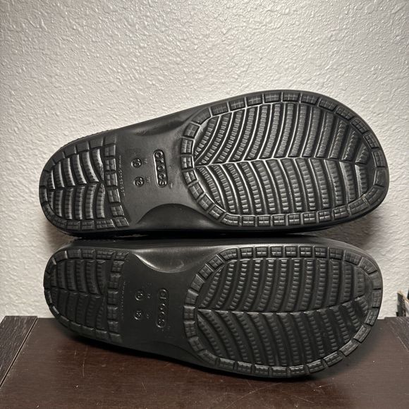 Womens Crocs Classic Slides Blue Tie Dye Slip On Sandals Slides Size 10 M - 12 W - Picture 5 of 6